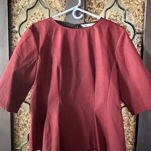 Elegant Burgundy Women's Top